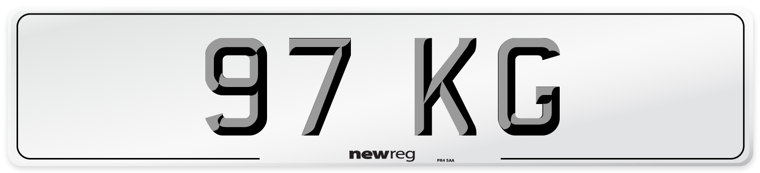 97 KG Number Plate from New Reg